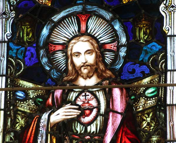 Stained glass by Joshua Clarke, Cliffoney church 1909.