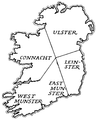 The provinces of Ireland.