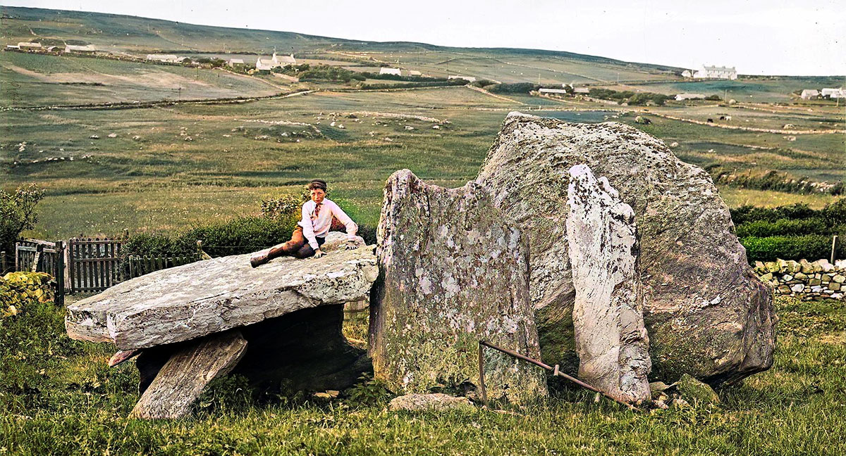 The Malin More Dolmen close to Glencolumbkille in County Donegal; photograph by W. A.Green © NMNI.
