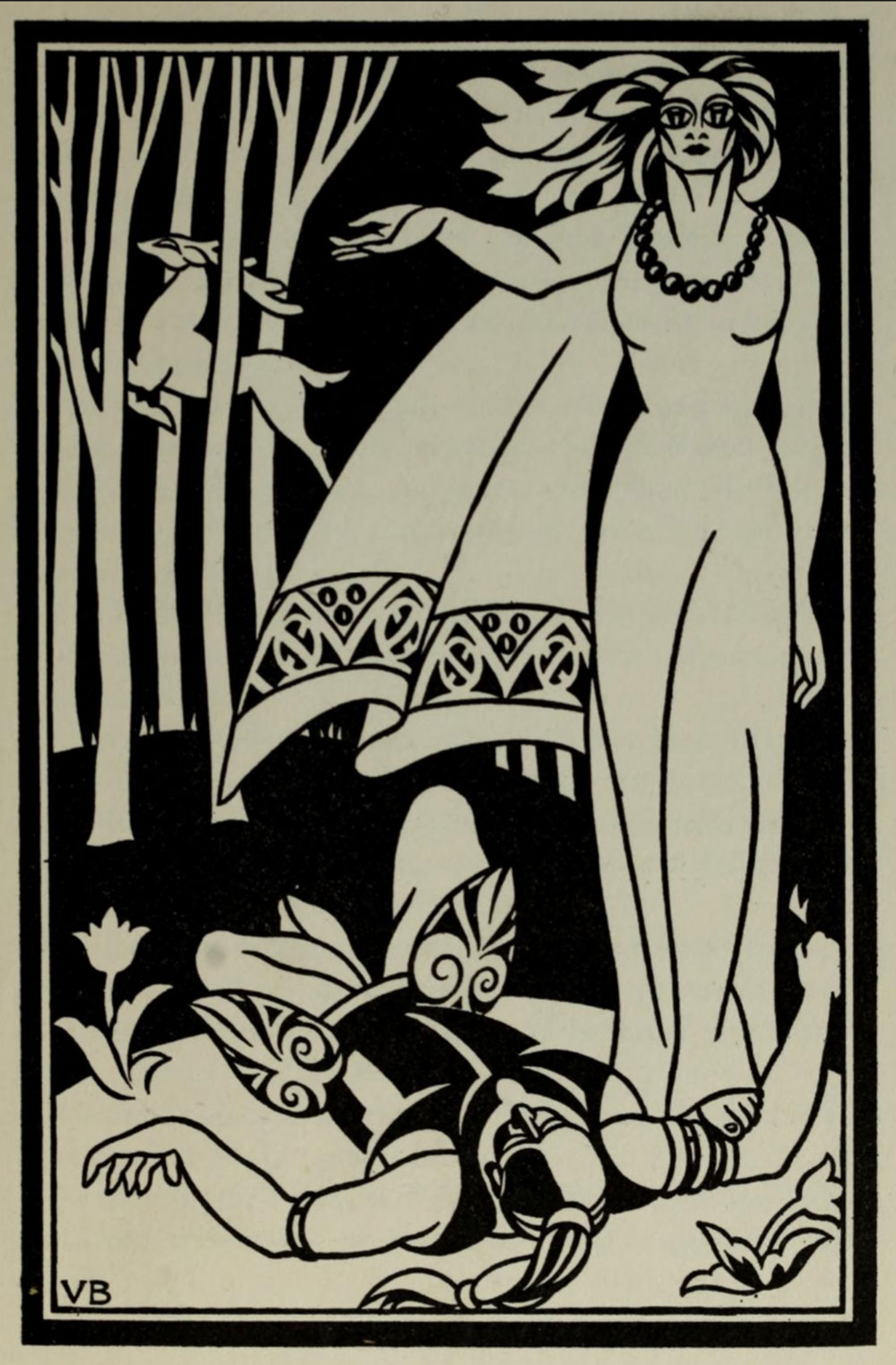 The Red Woman from Ella Young's version of the story called the Shining Beast, published in 1929.