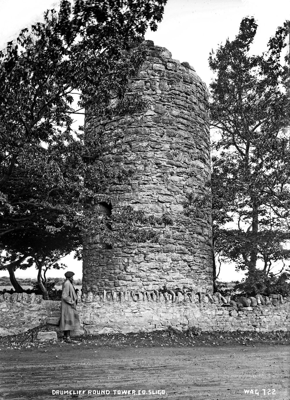 The round tower at Drumcliffe. Image by W. A. Green, © NMNI.