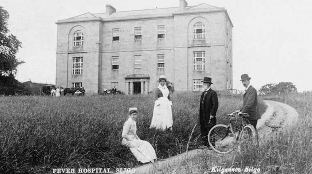 A photo of the Sligo Fever Hospital taken around 1900 by Sligo photographer Tadhg Kilgannon.