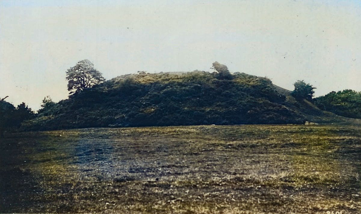 The huge cairn at Dowth photographed by Dubliner Thomas Mason in 1920.