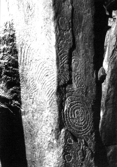 Carving within Dowth North.