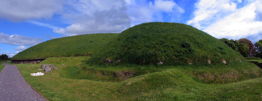 Satellite mound 2 at Knowth viewed from the south.