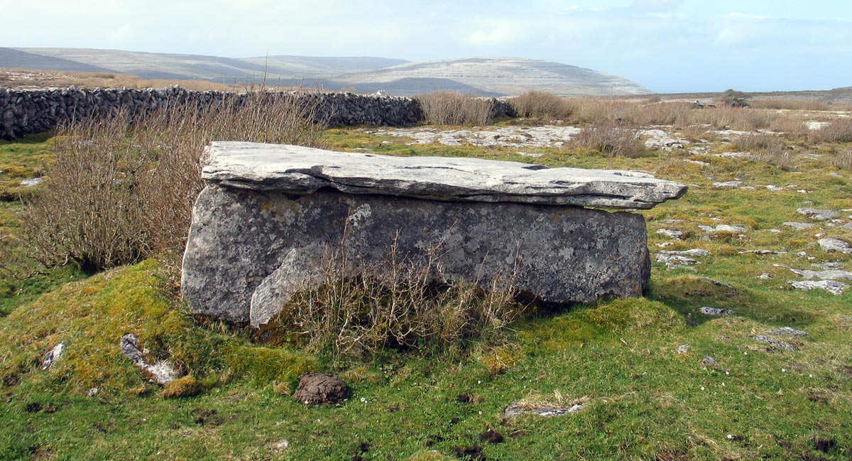 The wedge tomb at Glinisheen.