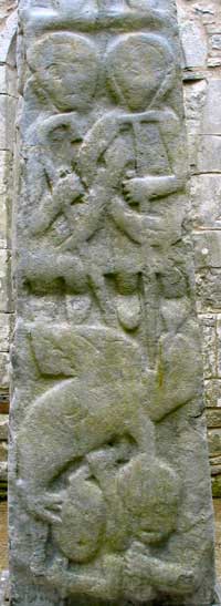 Carvings on the Doorty cross.