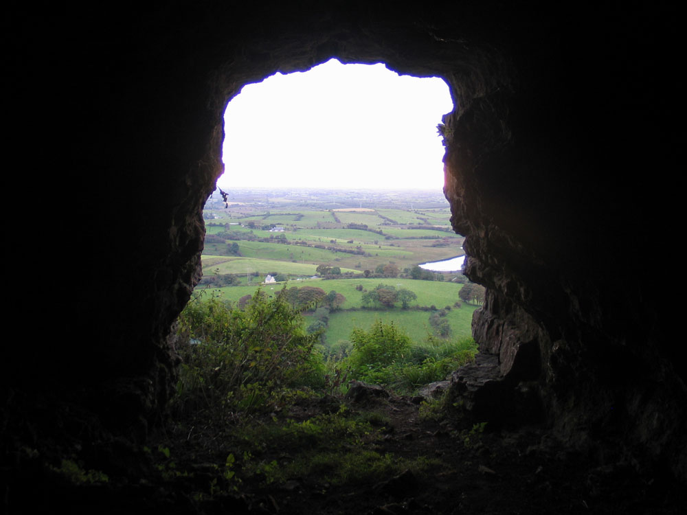 A cave at Kesh Corann.