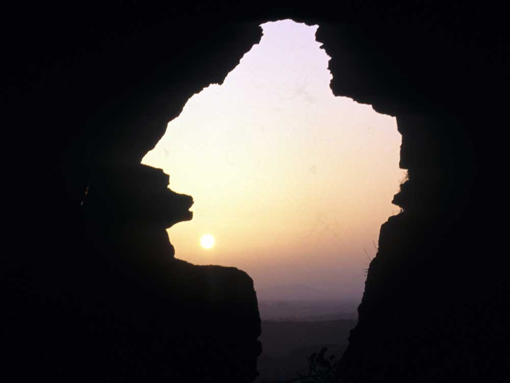 Sunset viewed from the Caves of Kesh.