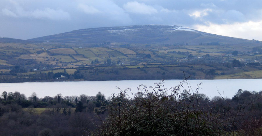 The magical hill of Kesh Corran viewed from the shores of Lough Arrow.