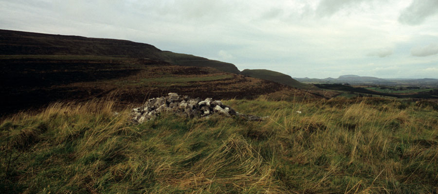 The view from the small unnamed cairn near Treanmacmurtagh cairn.