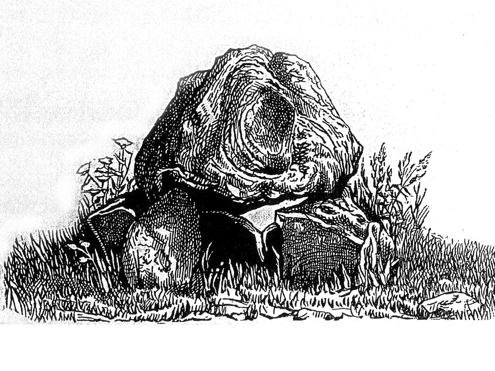 Carrowmore 
        4, illustration by Charles Elcock.