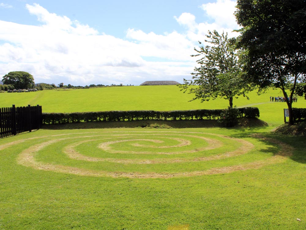 A lawn spiral at Carrowmore.