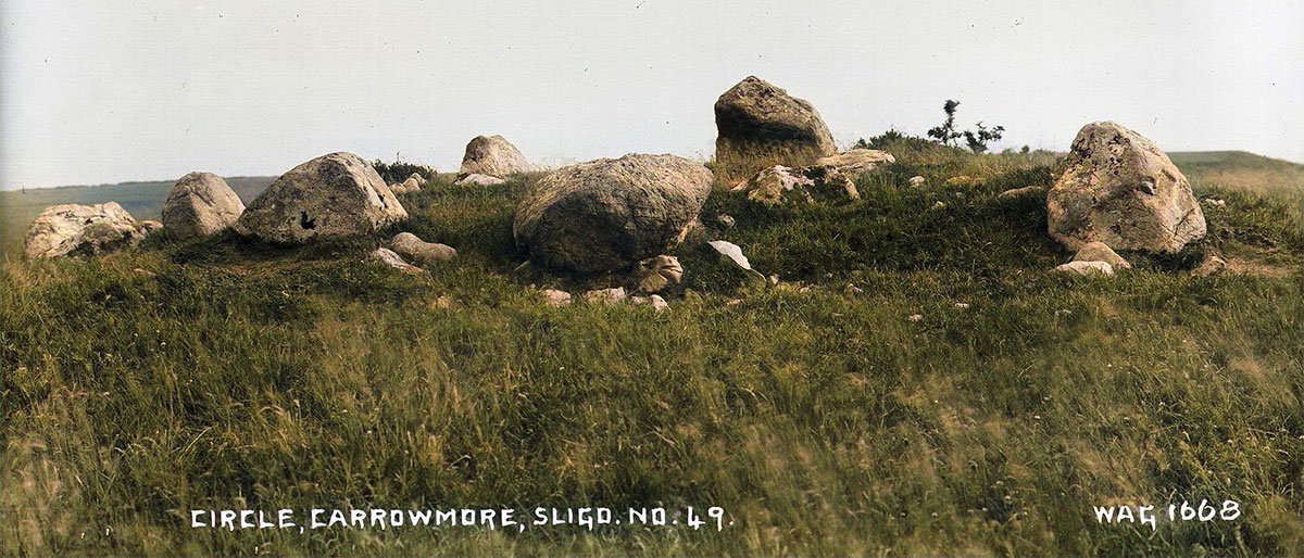 Circle 49 at Carrowmore photographed by W. A. Green in 1909.