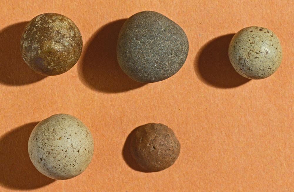Stone balls found in Carrowmore 19 during excavations.