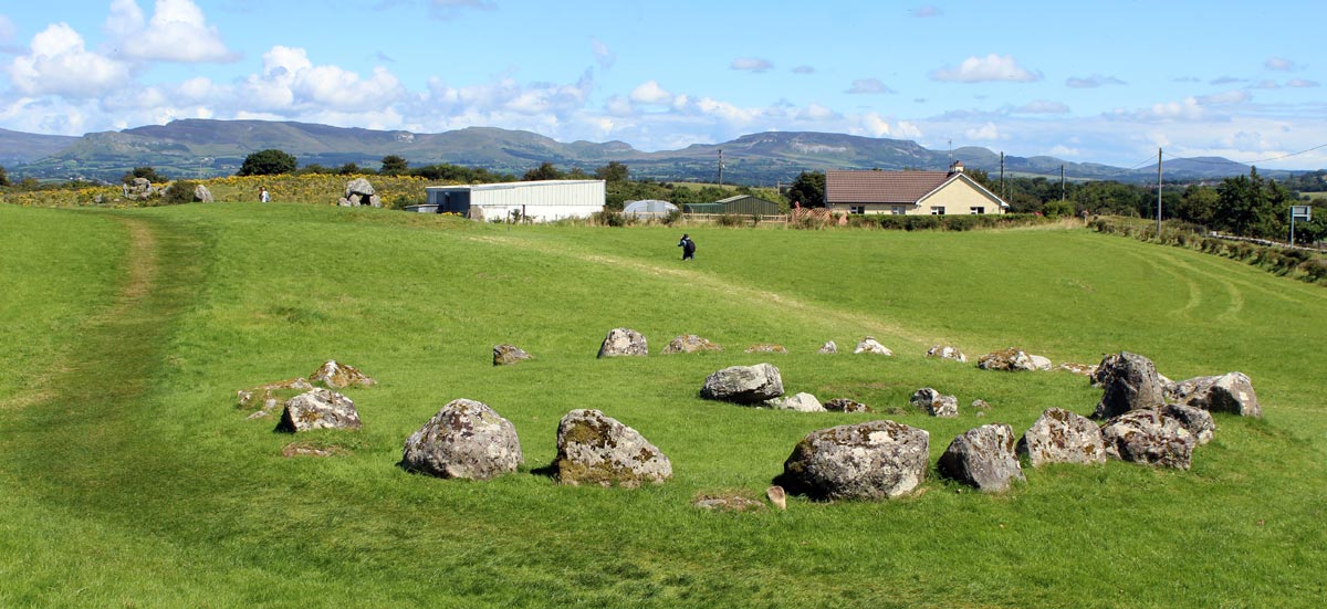 View of Circle 3 looking east to Keelogues and Killogyboy Mountains.