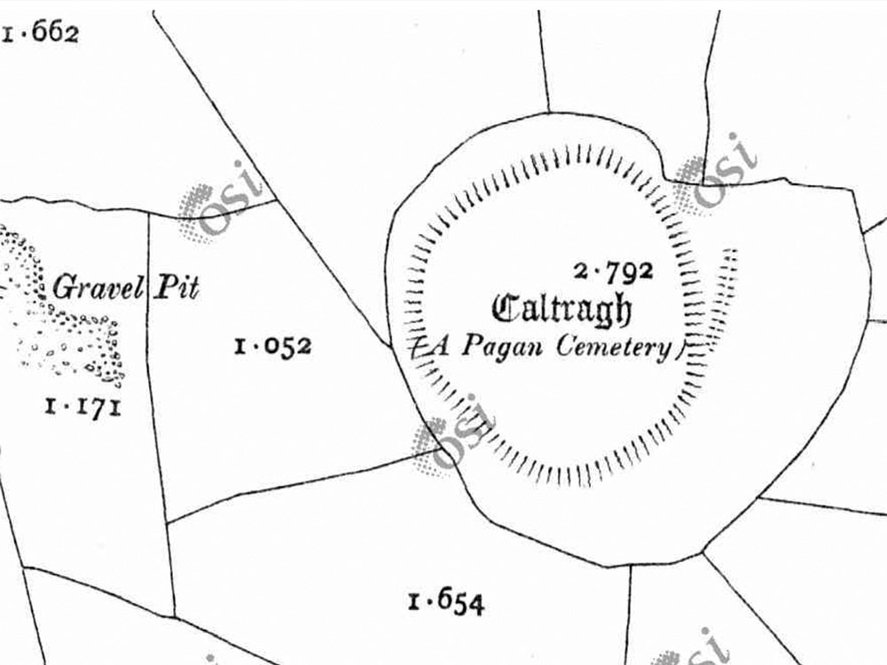 A 1911 map of the Caltragh taken from the OSI website.