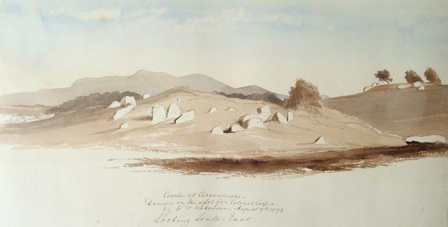 Circles at Carrowmore by Wakeman, 1880.