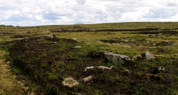 Destroyed monument at Rathlackan.