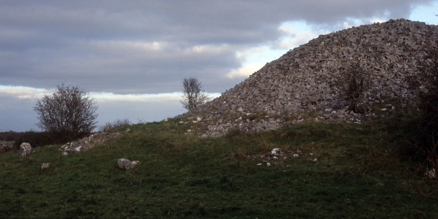 Daithi's Cairn, an enormous neolithic monuent some 60 meters in diameter, close to Ballinrobe in County Mayo.