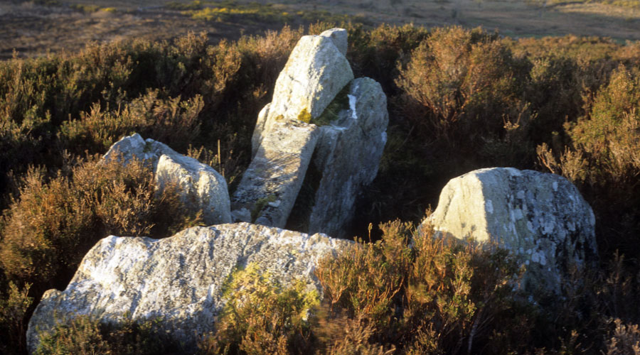 The
        small megalithic chamber at Croghan.