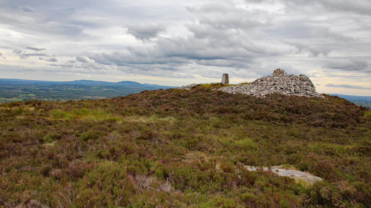View from Doomore Cairn to Carrowkeel.