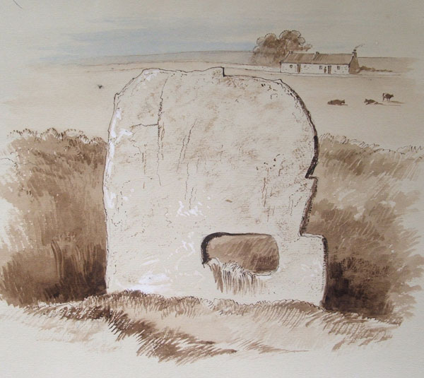 Wakeman's painting of the Speckled Stone.