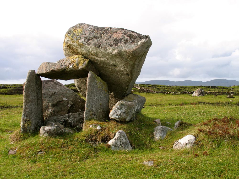 The smaller of the two dolmens.