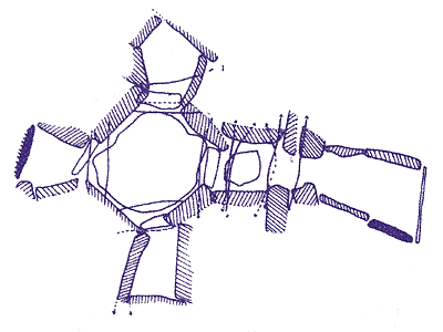 Plan of the chamber of Cairn T by Jean McMann.