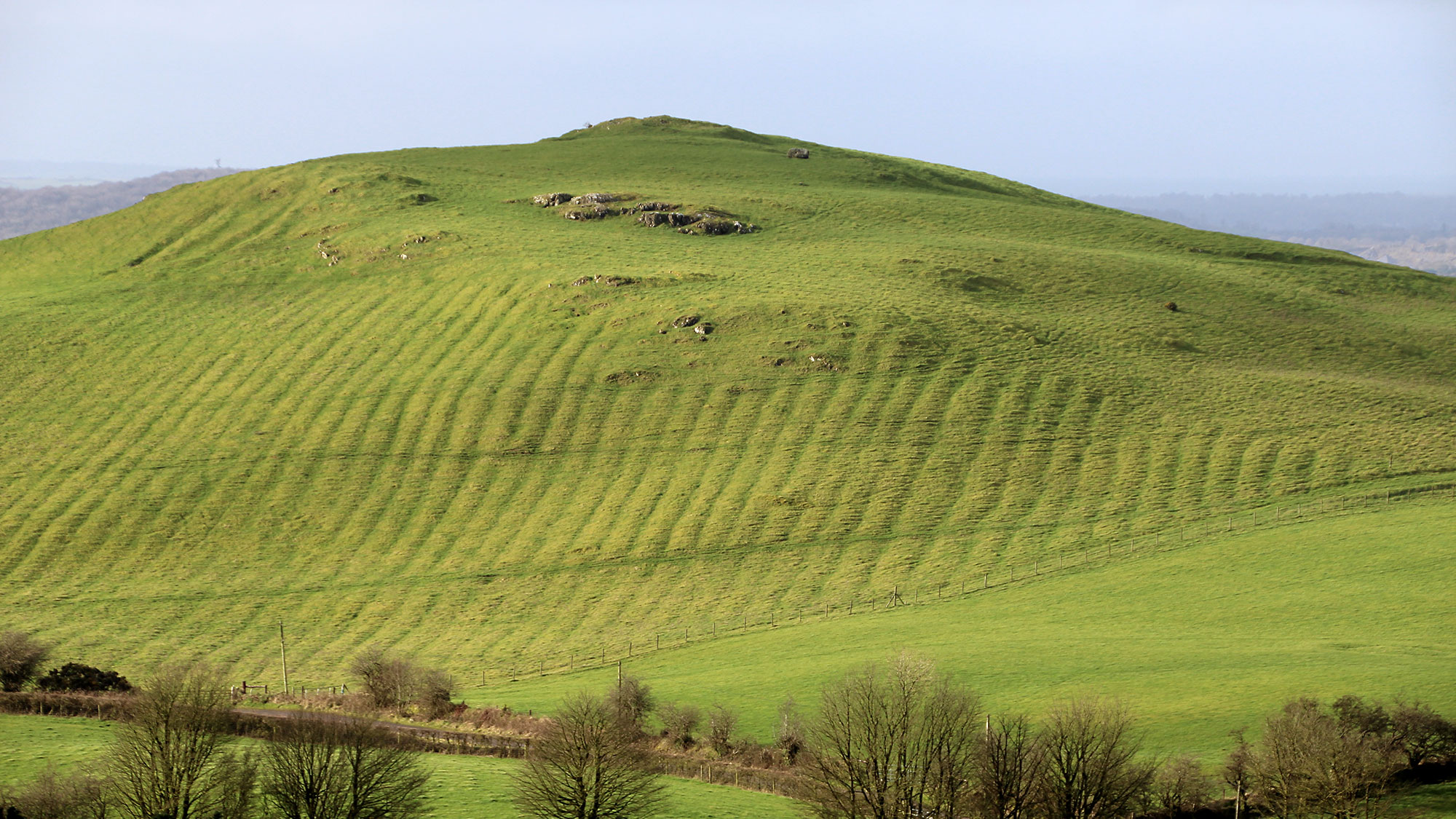 Sliabh na Cailleach, the Hill of the Witch, at Loughcrew in County Meath.