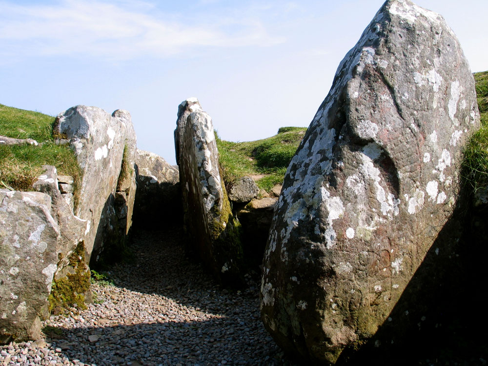 View from Cairn U at Loughcrew.