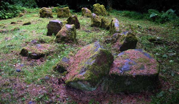 Court cairn near Keadew in County Roscommon.