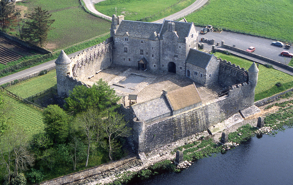 Parke's Castle viewed from the air.
