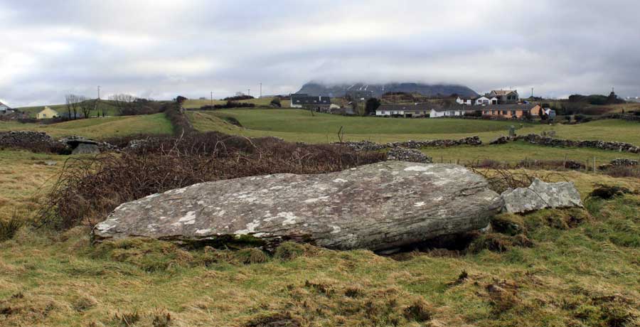 A megalithic capstone at Wardhouse.