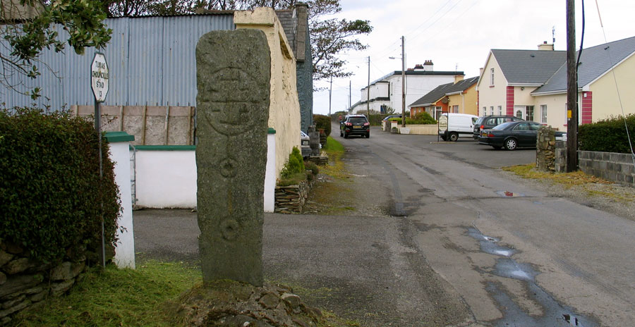 The beautiful cross pillar at Station 13 at Glencolumbkille.