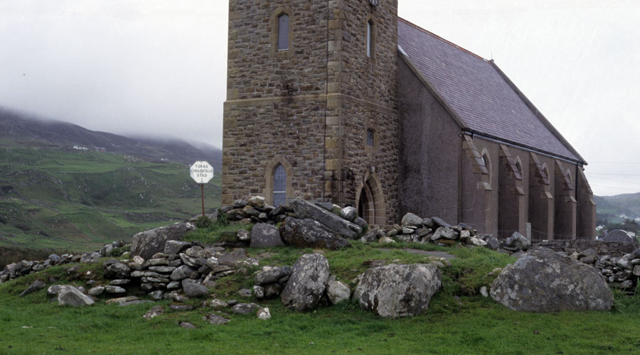 The
        first station of the Glencolumbkille turas. 