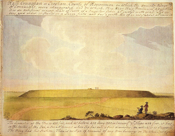 Beranger's record of the Great Mound of Rathcroghan from 1779.