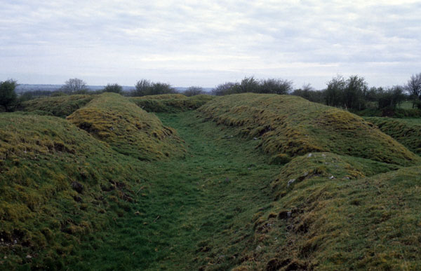 Earthworks at Rathra.