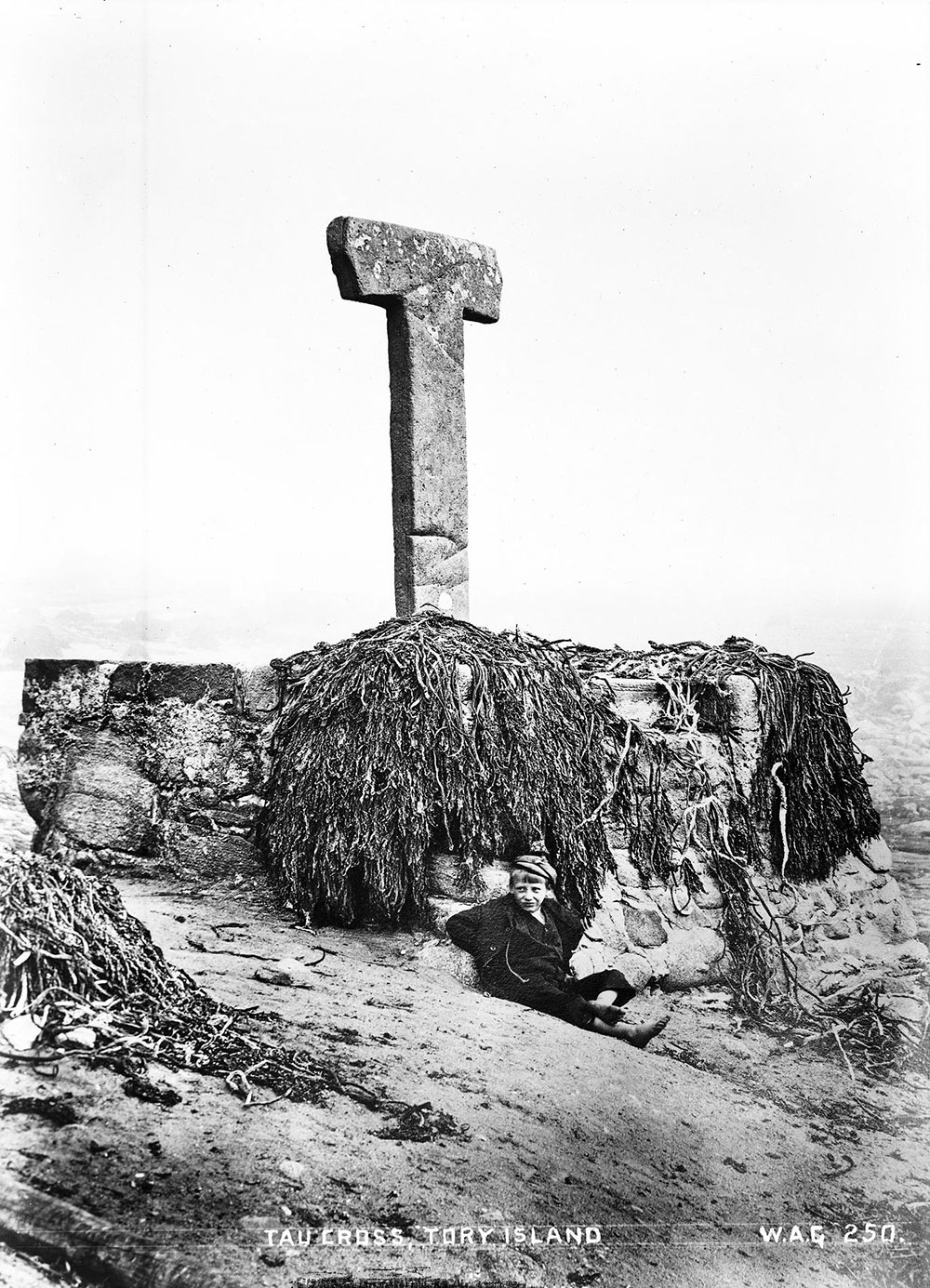 The Tau Cross on Tory Island. Photo by Wiliam A.Green.