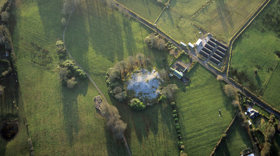 A photograph of Heapstown from above  by Sam Moore.