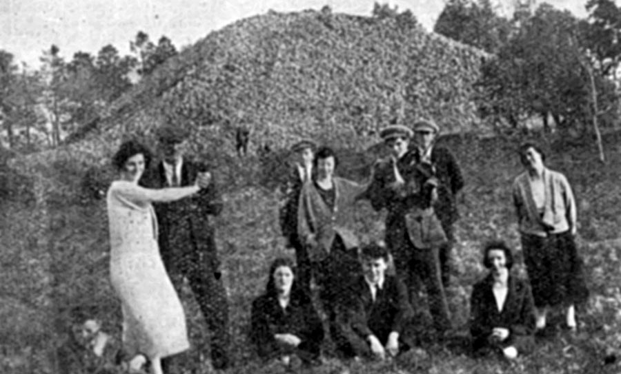 A fiddler
      playing for dancers at Heapstown sometime in the 1950's.