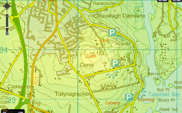 OSI map of Carns Hill