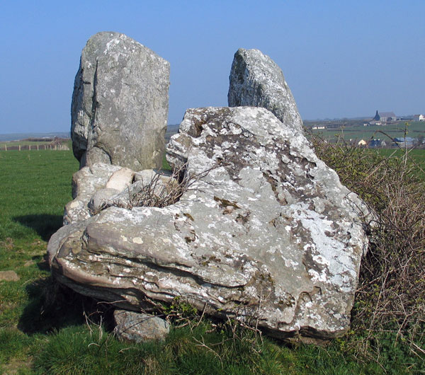 The colossal capstone of the Cloghcor dolmen. 
