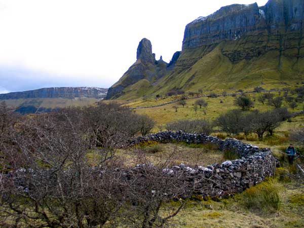 The Hag's Leap viewed from a cashel under Eagles Rock.
